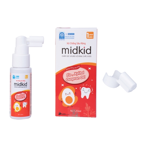 Xịt chống sâu răng Midkid đỏ